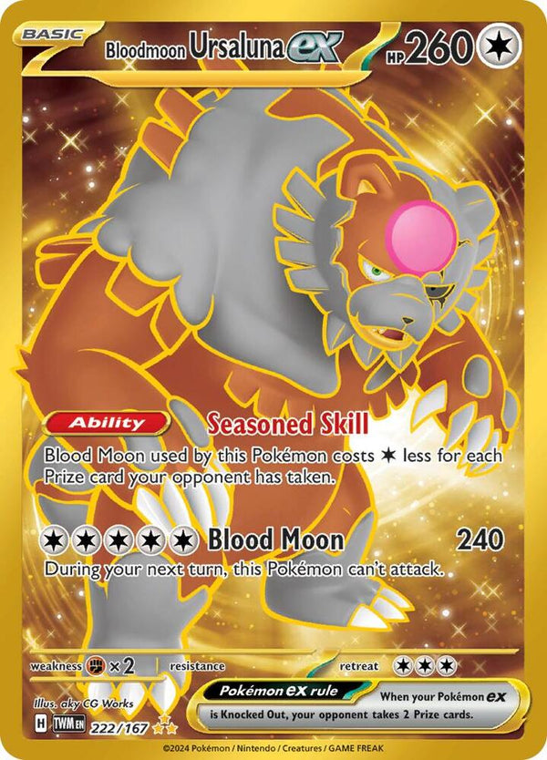 Bloodmoon Ursaluna ex - 222/167 - Pokémon