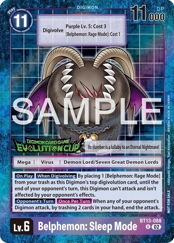 Belphemon: Sleep Mode - BT13-088 (2024 Evolution Cup)