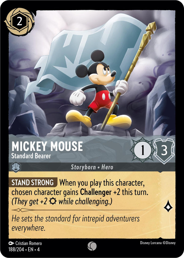 Mickey Mouse - Standard Bearer (188/204) [Ursula's Return] - Disney