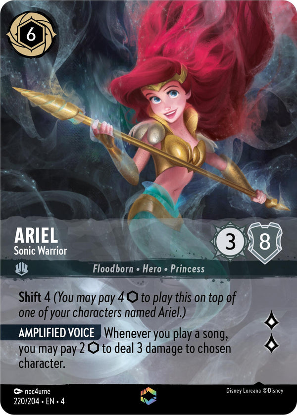 Ariel - Sonic Warrior (Enchanted) (220/204) [Ursula's Return] - Disney