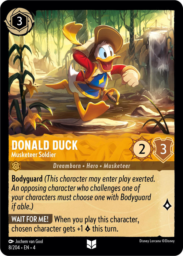 Donald Duck - Musketeer Soldier (8/204) [Ursula's Return] - Disney
