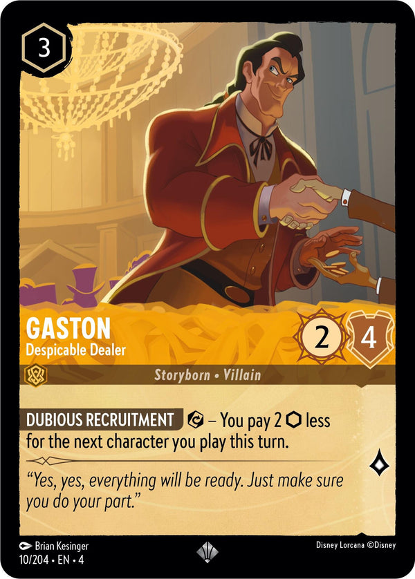 Gaston - Despicable Dealer (10/204) [Ursula's Return] - Disney