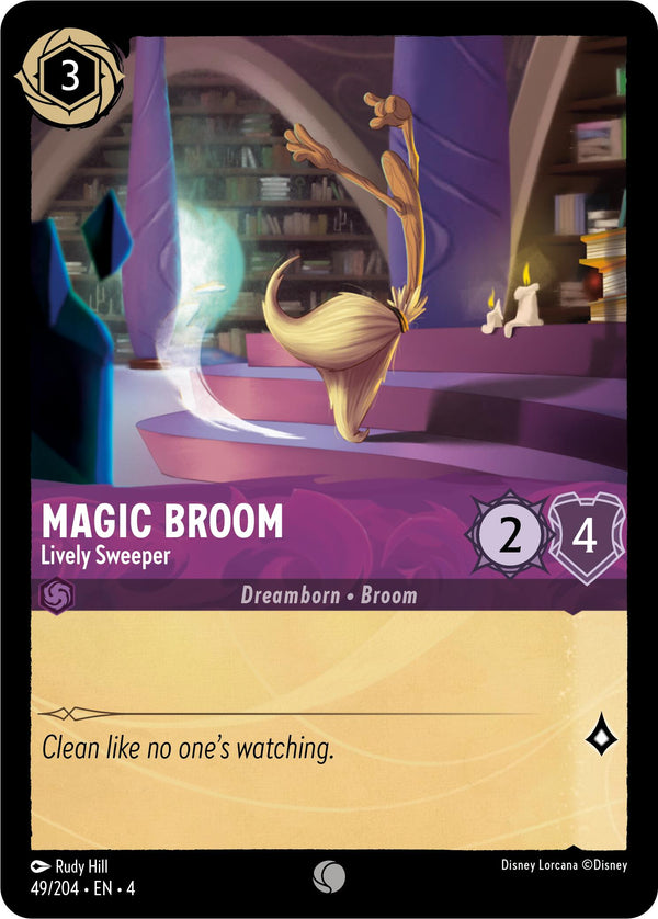 Magic Broom - Lively Sweeper (49/204) [Ursula's Return] - Disney
