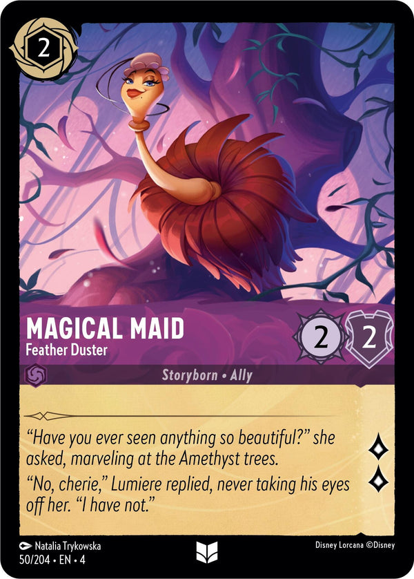 Magical Maid - Feather Duster (50/204) [Ursula's Return] - Disney