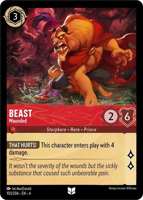 Beast - Wounded (103/204) [Ursula's Return] - Disney
