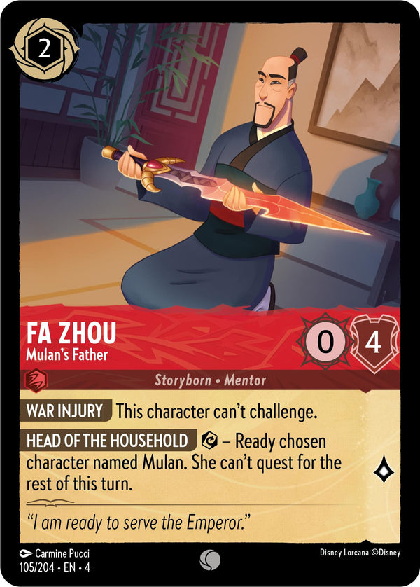 Fa Zhou - Mulan's Father (105/204) [Ursula's Return] - Disney