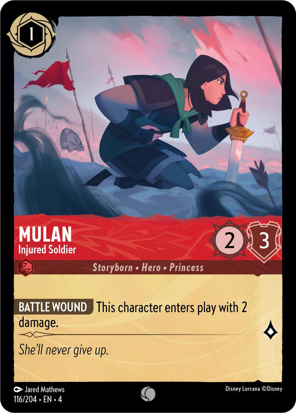 Mulan - Injured Soldier (116/204) [Ursula's Return] - Disney