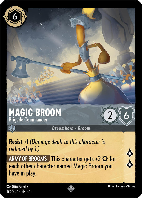 Magic Broom - Brigade Commander (186/204) [Ursula's Return] - Disney