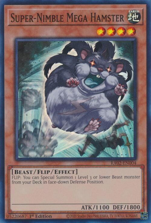 Super-Nimble Mega Hamster (RA02-EN004) [Super Rare] - Yu-Gi-Oh!