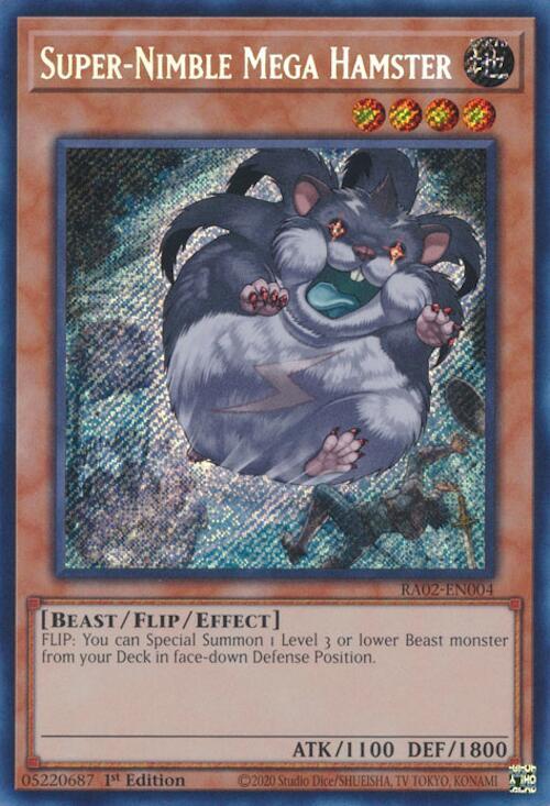 Super-Nimble Mega Hamster (Secret Rare) (RA02-EN004) - Yu-Gi-Oh!