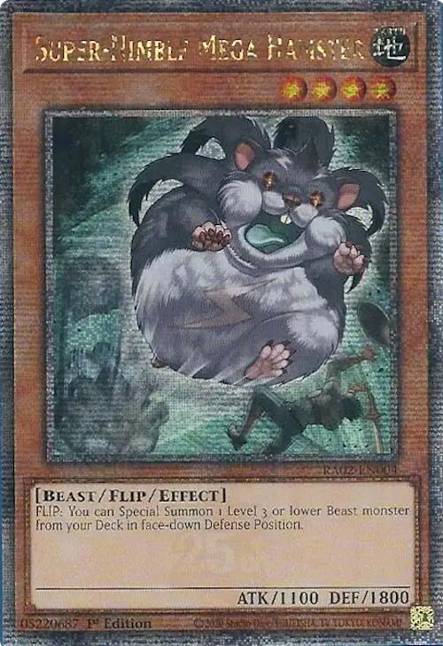 Super-Nimble Mega Hamster (Quarter Century Secret Rare) (RA02-EN004) - Yu-Gi-Oh!