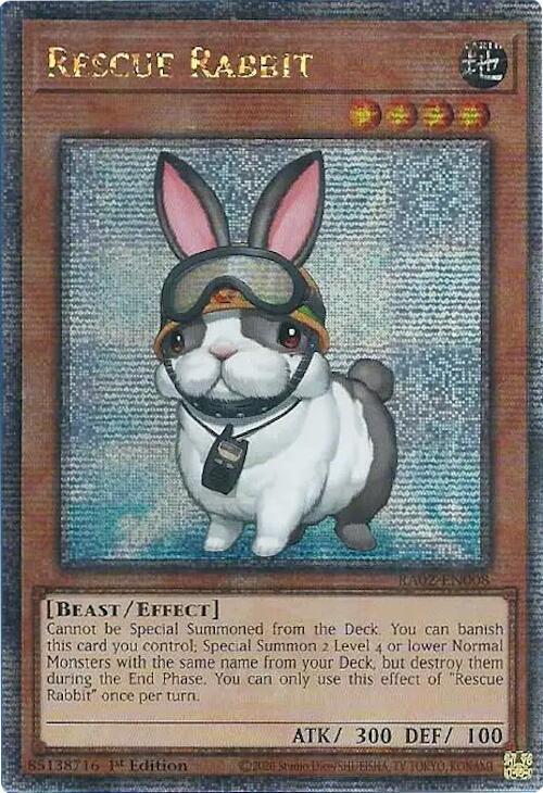 Rescue Rabbit (Quarter Century Secret Rare) (RA02-EN008) - Yu-Gi-Oh!