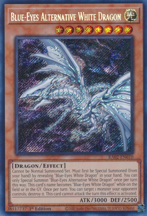 Blue-Eyes Alternative White Dragon (Secret Rare) (RA02-EN010) - Yu-Gi-Oh!