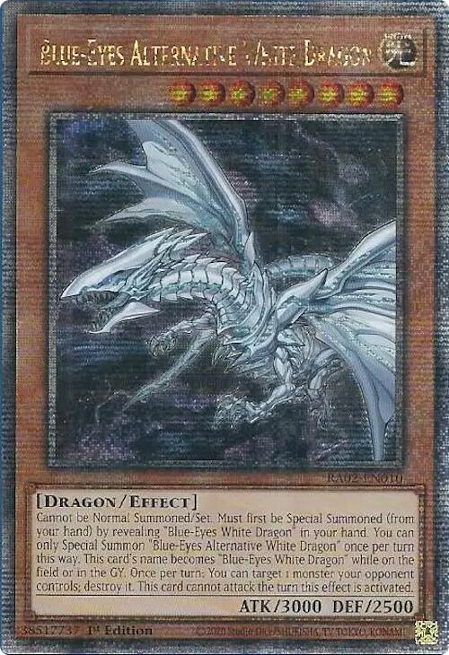 Blue-Eyes Alternative White Dragon (Quarter Century Secret Rare) (RA02-EN010) - Yu-Gi-Oh!