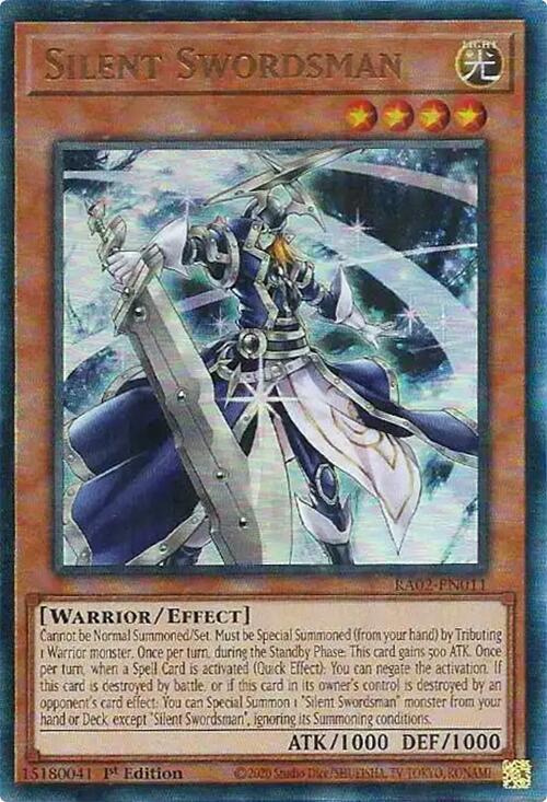 Silent Swordsman (PUR) (RA02-EN011) [Prismatic Ultimate Rare] - Yu-Gi-Oh!
