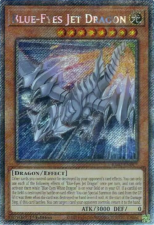 Blue-Eyes Jet Dragon (Platinum Secret Rare) (RA02-EN017) - Yu-Gi-Oh!