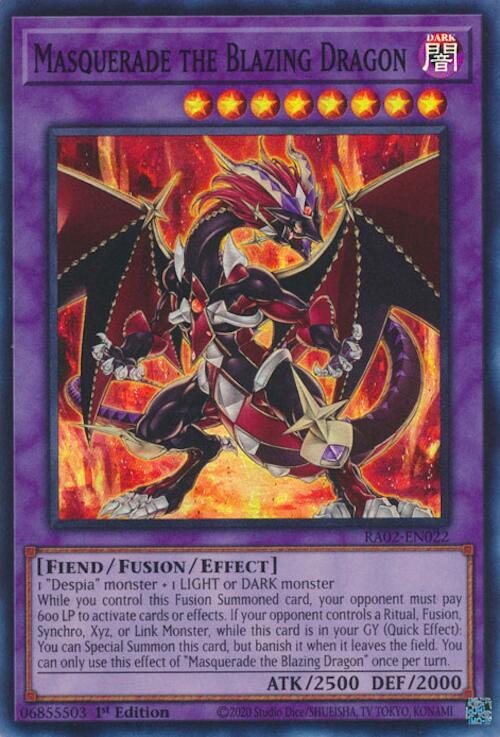 Masquerade the Blazing Dragon (RA02-EN022) [Super Rare] - Yu-Gi-Oh!