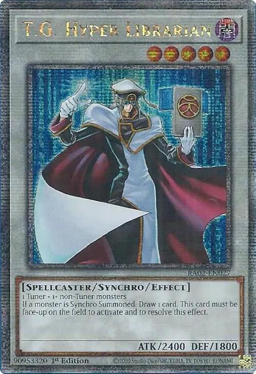 T.G. Hyper Librarian (Quarter Century Secret Rare) (RA02-EN027) - Yu-Gi-Oh!