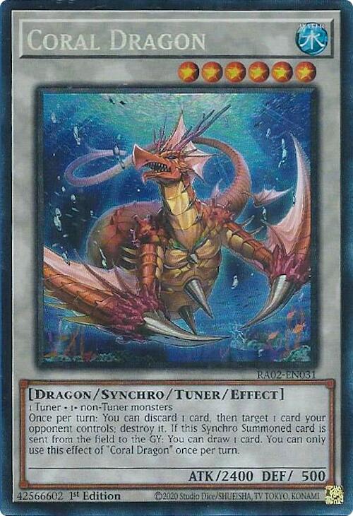 Coral Dragon (PCR) (RA02-EN031) [Prismatic Collector's Rare] - Yu-Gi-Oh!