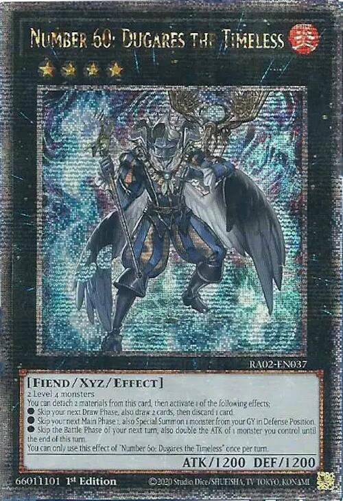 Number 60: Dugares the Timeless (Quarter Century Secret Rare) (RA02-EN037) - Yu-Gi-Oh!