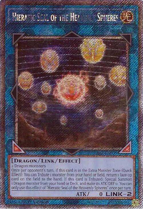 Hieratic Seal of the Heavenly Spheres (Platinum Secret Rare) (RA02-EN039) - Yu-Gi-Oh!