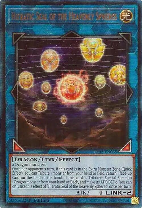 Hieratic Seal of the Heavenly Spheres (PUR) (RA02-EN039) [Prismatic Ultimate Rare] - Yu-Gi-Oh!