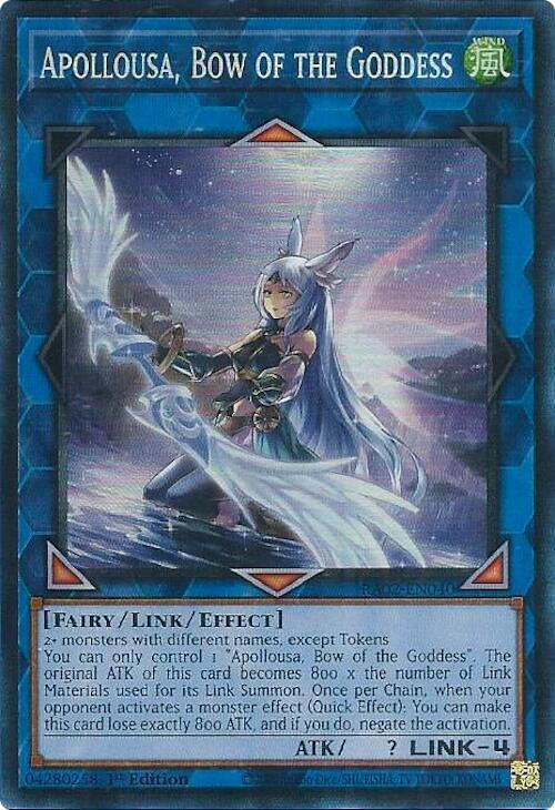 Apollousa, Bow of the Goddess (Alternate Art) (PCR) (RA02-EN040) [Prismatic Collector's Rare] - Yu-Gi-Oh!