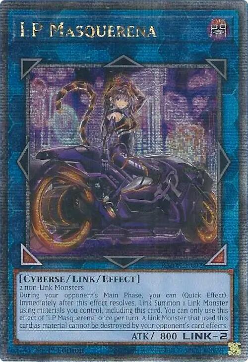 I:P Masquerena (Alternate Art) (Quarter Century Secret Rare) (RA02-EN042) - Yu-Gi-Oh!