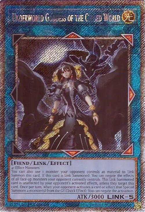 Underworld Goddess of the Closed World (Platinum Secret Rare) (RA02-EN045) - Yu-Gi-Oh!