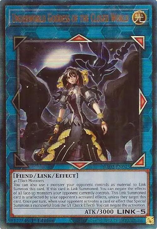 Underworld Goddess of the Closed World (PUR) (RA02-EN045) [Prismatic Ultimate Rare] - Yu-Gi-Oh!