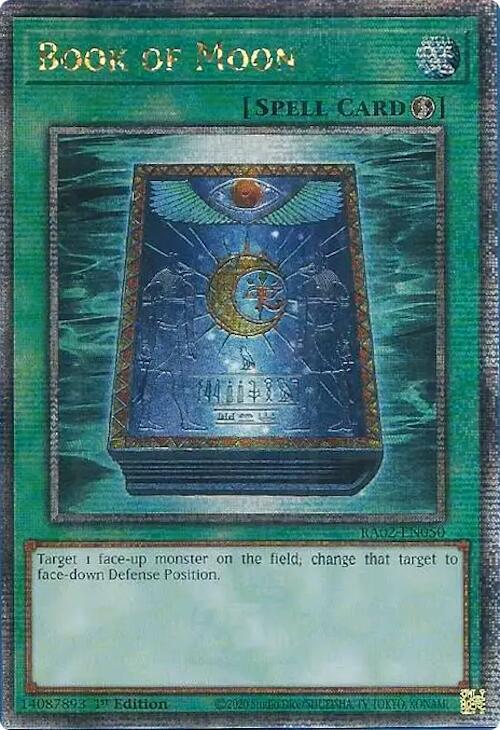 Book of Moon (Quarter Century Secret Rare) (RA02-EN050) - Yu-Gi-Oh!