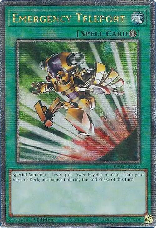 Emergency Teleport (Quarter Century Secret Rare)