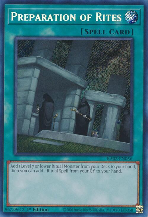 Preparation of Rites (Secret Rare) (RA02-EN056) - Yu-Gi-Oh!
