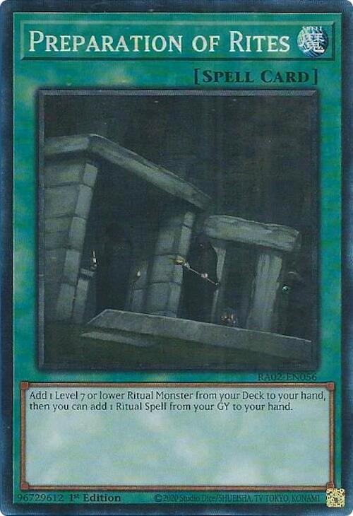 Preparation of Rites (PCR) (RA02-EN056) [Prismatic Collector's Rare] - Yu-Gi-Oh!