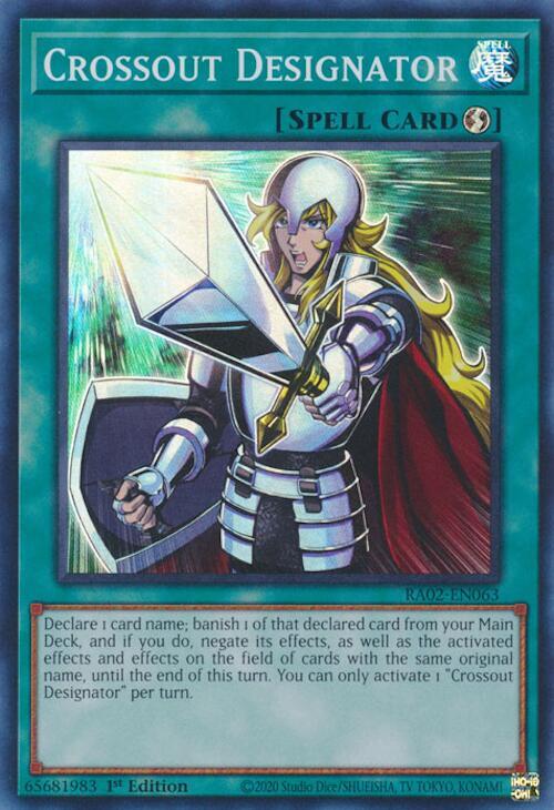 Crossout Designator (RA02-EN063) [Super Rare] - Yu-Gi-Oh!