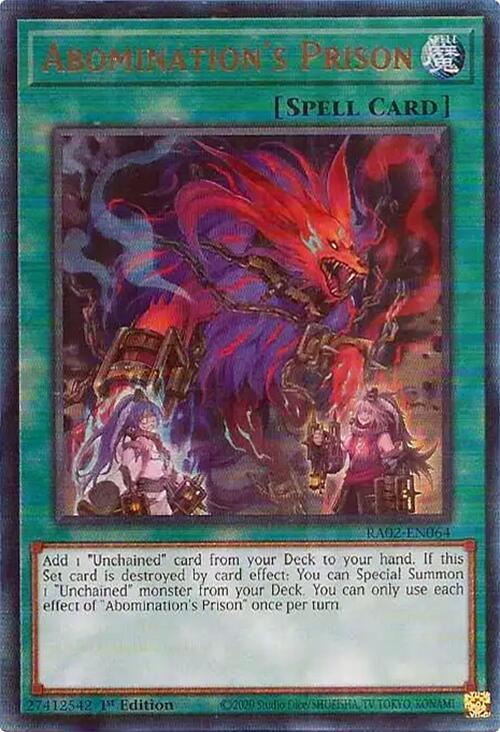 Abomination's Prison (PUR) (RA02-EN064) [Prismatic Ultimate Rare] - Yu-Gi-Oh!