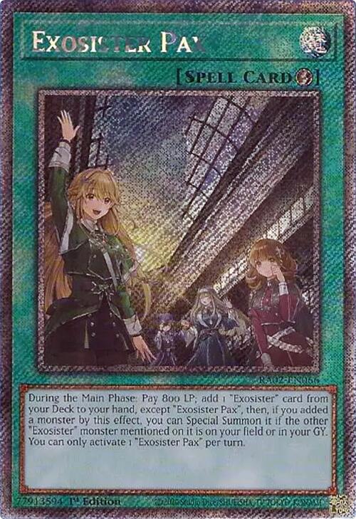 Exosister Pax (Platinum Secret Rare) (RA02-EN066) - Yu-Gi-Oh!