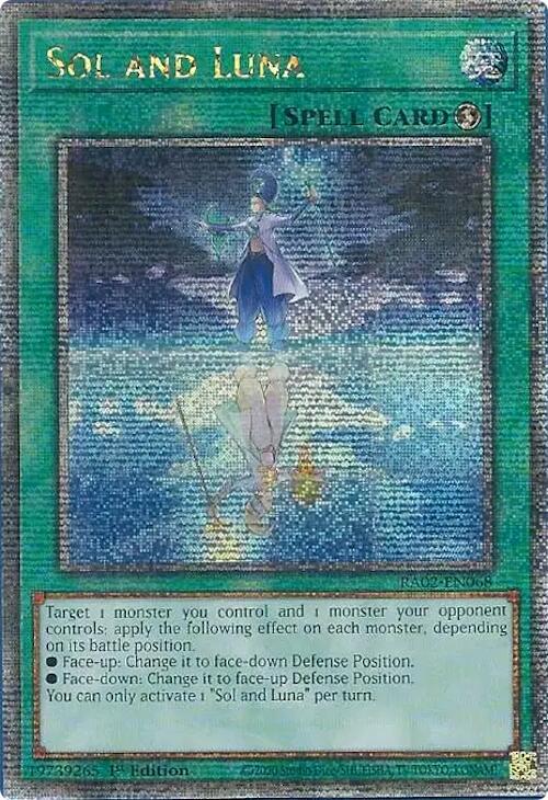 Sol and Luna (Quarter Century Secret Rare) (RA02-EN068) - Yu-Gi-Oh!