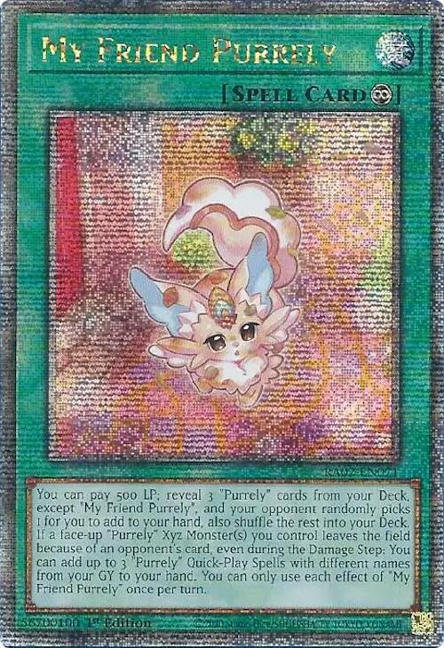 My Friend Purrely (Quarter Century Secret Rare) (RA02-EN071) - Yu-Gi-Oh!