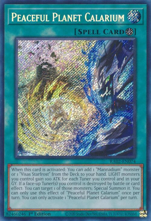 Peaceful Planet Calarium (Secret Rare) (RA02-EN074) - Yu-Gi-Oh!