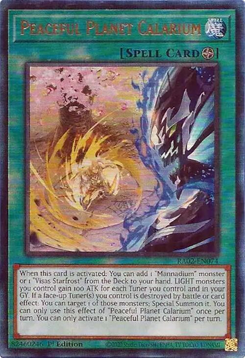 Peaceful Planet Calarium (PUR) (RA02-EN074) [Prismatic Ultimate Rare] - Yu-Gi-Oh!