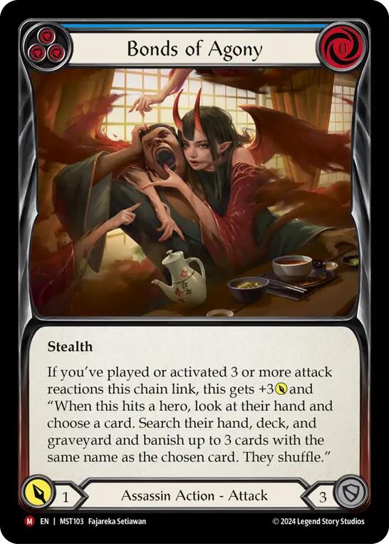 Bonds of Agony [MST103] (Part the Mistveil)  Rainbow Foil - Flesh And Blood