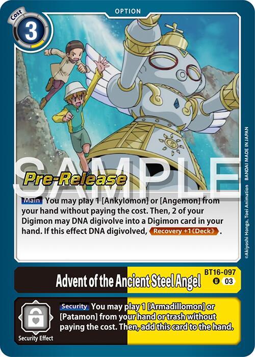 Advent of the Ancient Steel Angel - Digimon Card Game