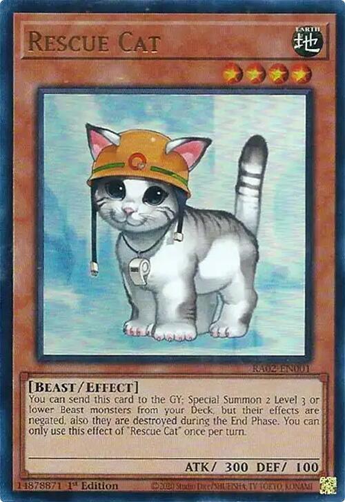 Rescue Cat (UR) (RA02-EN001) [Ultra Rare] - Yu-Gi-Oh!