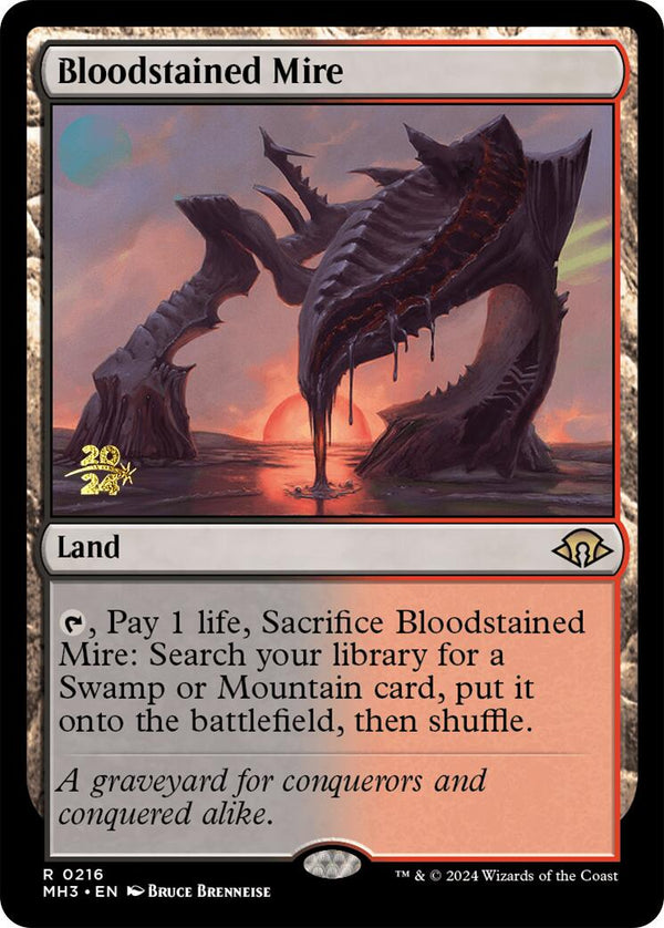 Bloodstained Mire [Modern Horizons 3 Prerelease Promos] - Magic: The Gathering
