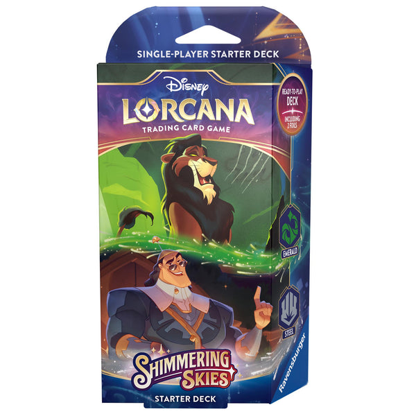 Disney Lorcana: Shimmering Skies - Starter Deck (Emerald & Steel) - Disney