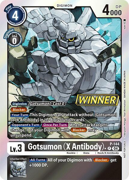 Gotsumon (X Antibody) - P-144 (Store Tournament 2024 Jul. - Sep. Winner Pack)