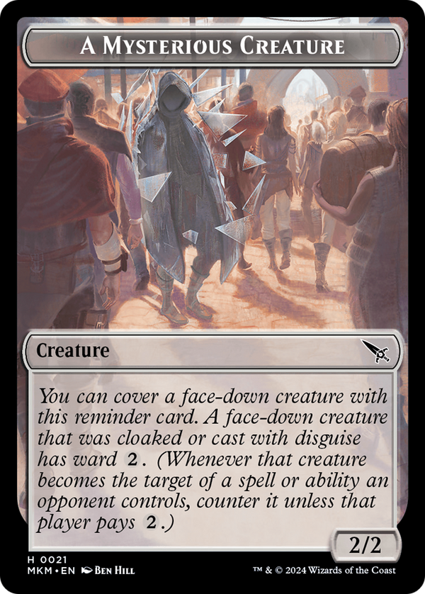 A Mysterious Creature Token [Murders at Karlov Manor Tokens] - Magic: The Gathering