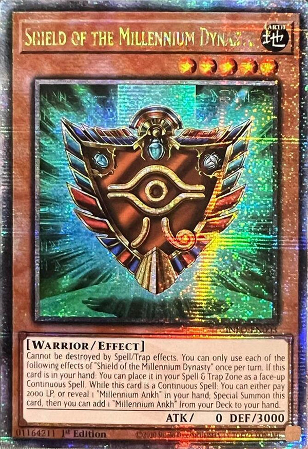 Shield of the Millennium Dynasty (Quarter Century Secret Rare) (INFO-EN003) - Yu-Gi-Oh!