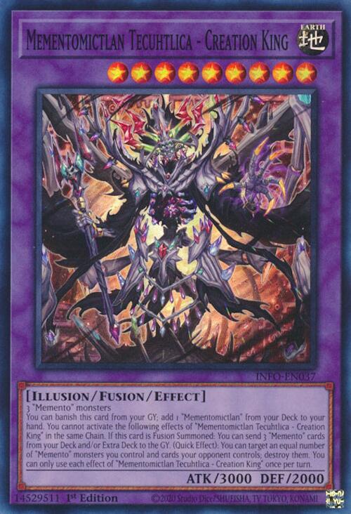 Mementomictlan Tecuhtlica - Creation King [INFO-EN037] Super Rare - Yu-Gi-Oh!